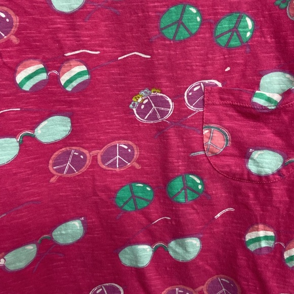 Hatley Little Girls Dress Pink with sunglasses designs size 5 - Picture 2 of 6